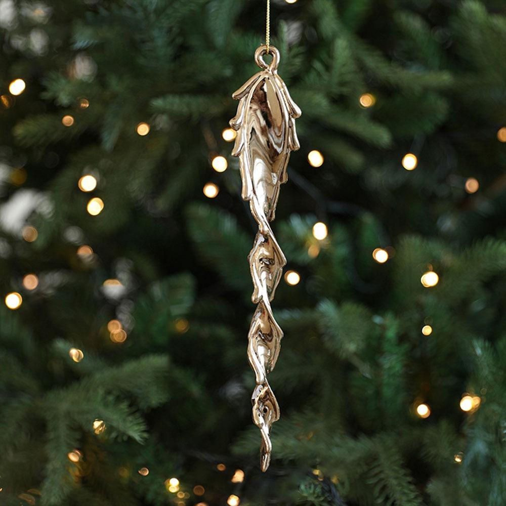 Plastic Xmas Ornament Ball Gold Christmas Tree Ornament Creative Xmas Baubles  Scene Making