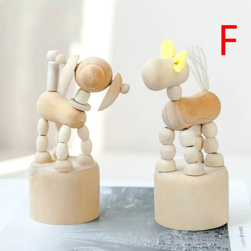 Personalisierte Holz-Tierdekoration Kinderzimmerdekoration Tischplatte Spaß Kleine Ornamente