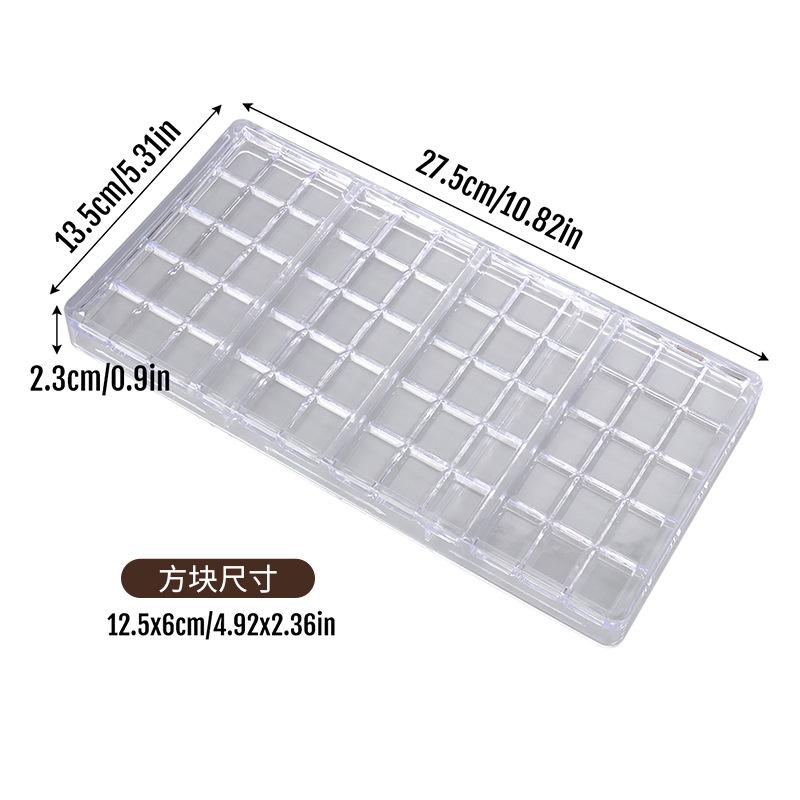 Food-grade Chocolate Molds, DIY Three-dimensional Transparent Molds, Household Molds for Cakes and Candies