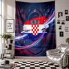 Croatia Football Wall Tapestry Home Decor Wall Hanging Cloth for Bedroom Living Room Background