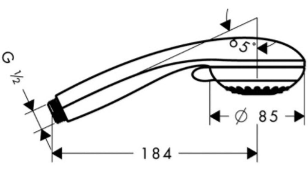 Hansgrohe Crometta 85 Variochrome Shower Head