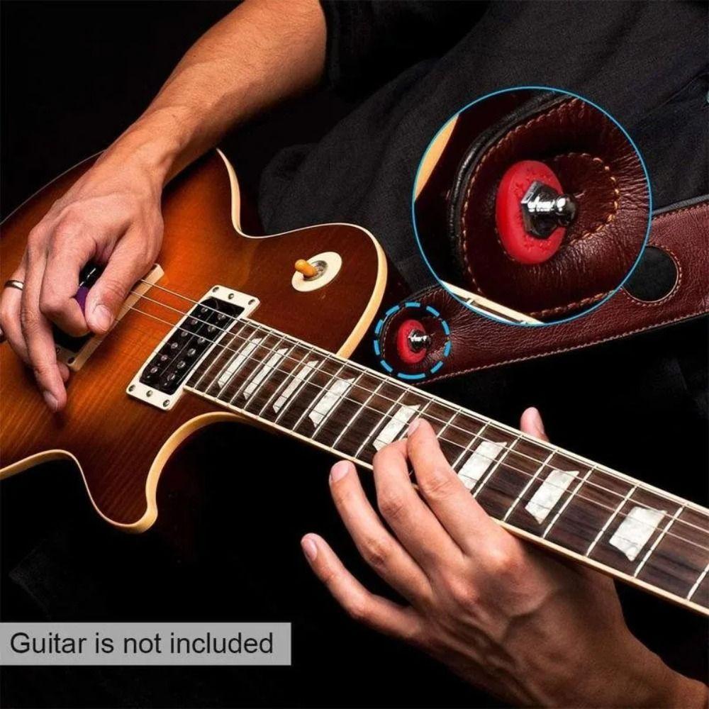 10Pcs Washer Rubber Guitar Strap Lock Blocks PE Guitar Strap Locking Protector  Locking Guitar Strap