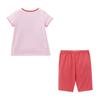 MIKIHOUSE HOT BISCUITS Short Sleeve Loungewear Set for Boys and Girls, Pink, 90cm, Product Code: 72-7302-681