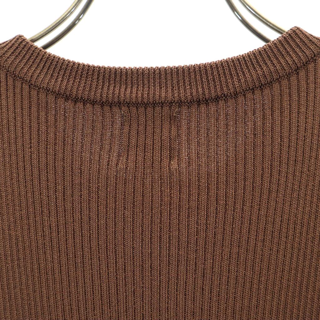DRWCYS No Sleeve Knit One Piece 1 Brown Women Used