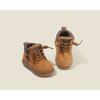 Kids Vintage British Style Soft Sole Low Top Ankle Boots Unisex Children Casual Shoes