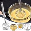 Stainless Steel Ball Spring Whisk Hand-held Butter Egg Mixer Avocado Potato Masher Manual Egg Beater Mixers Kitchen Baking Tools