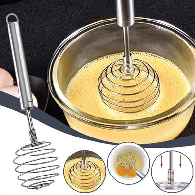Stainless Steel Ball Spring Whisk Hand-held Butter Egg Mixer Avocado Potato Masher Manual Egg Beater Mixers Kitchen Baking Tools