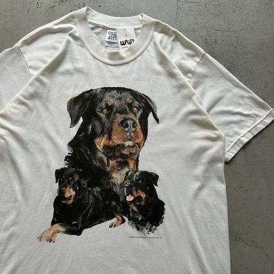 Rottweiler Unisex T-shirt Retro #039;Rottweiier#039; Hond Grafisch Shirt S5XL Unisex T-shirt
