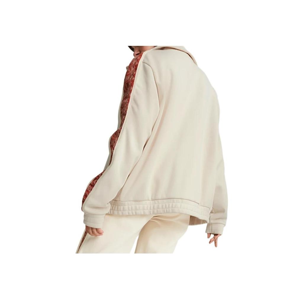 Puma Logo Embroidered Sports Casual Knit Jacket Unisex Jacket White 535963-80