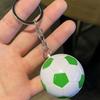 Keychain Pendant Metal Chain Buckle Football Shape Key Chain Football Fans Backpack Key Ring Accessory