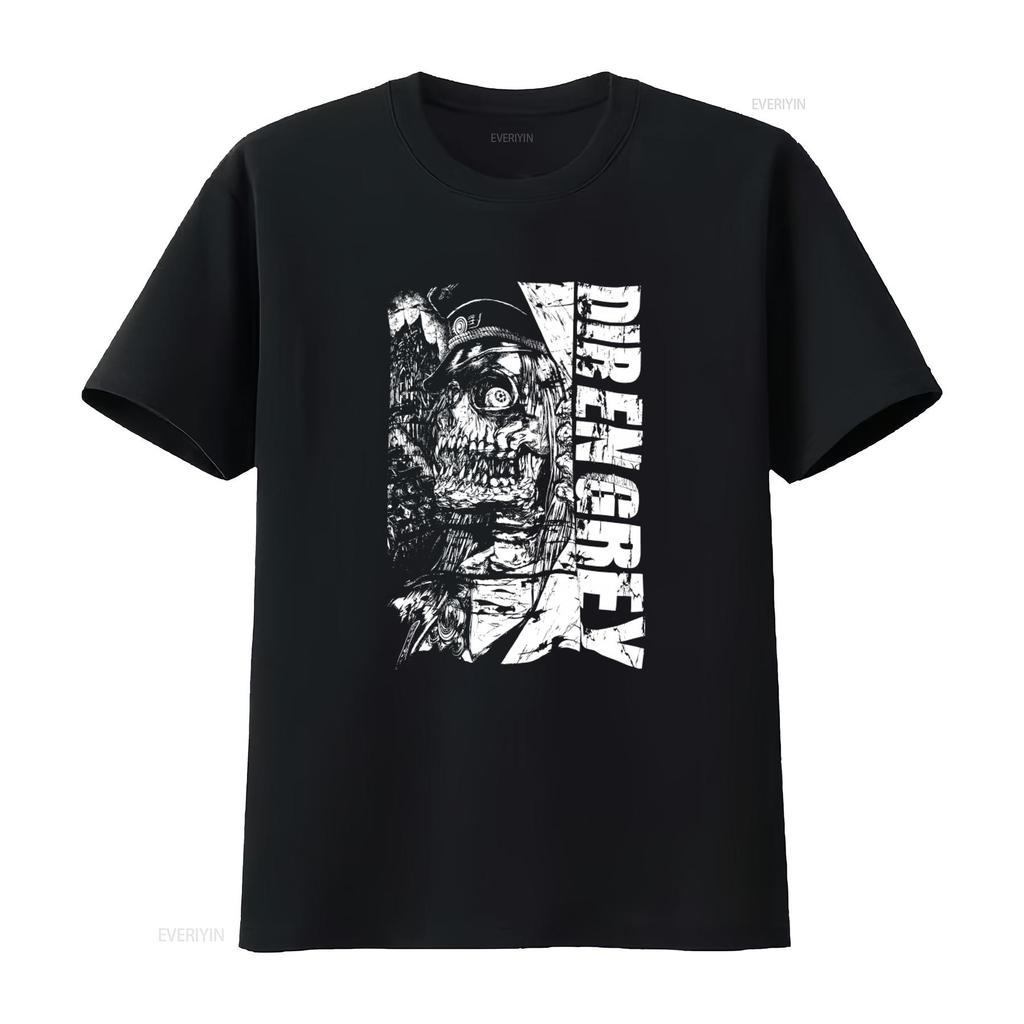Seltenes Dir En Grey Band T-Shirt für Fans Einzigartiges Gothic-Design Perfektes Geburtstags- vintage Gewaschen Stilvoller Streetwear homme Lässig