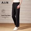 Men's Linen Blend Loose Fit Casual Pants