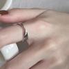 S925 Sterling Silver Mobius Ring Minimalist Cold Wind Niche Open Ring Tide