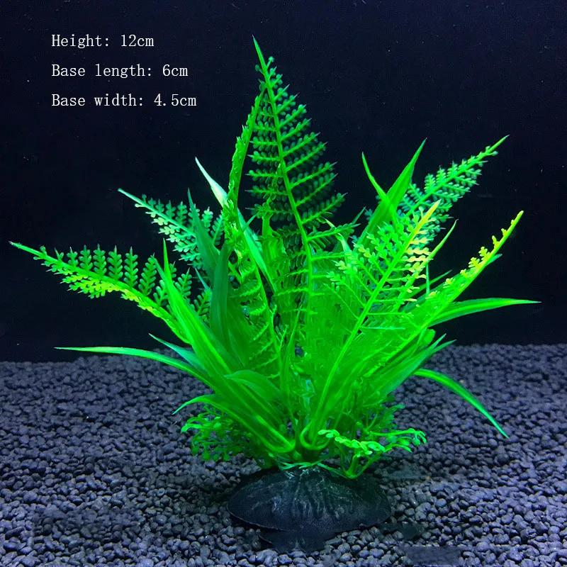 Künstliche Unterwasser-Pflanzen aus Kunststoff für Aquarien, Aquarien, gefälschte Sträucher, grünes Wasser, Gras, Betrachtungssimulation, Dekoration