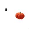 Modern Abstract Pumpkin Sculpture Figurine Decorative Ornament for Living Room Bedroom Sofa