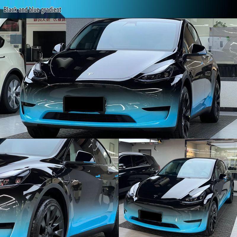 Tesla Customizable Gradient Color Car Wrap - Complete Vehicle Itasha Art Film