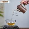 160ml Retro Yixing Purple Clay Teapots Handmade Bamboo Joint Pot Raw Ore Mud Kettle With Infuser Chinese Zisha Tea Set Craft