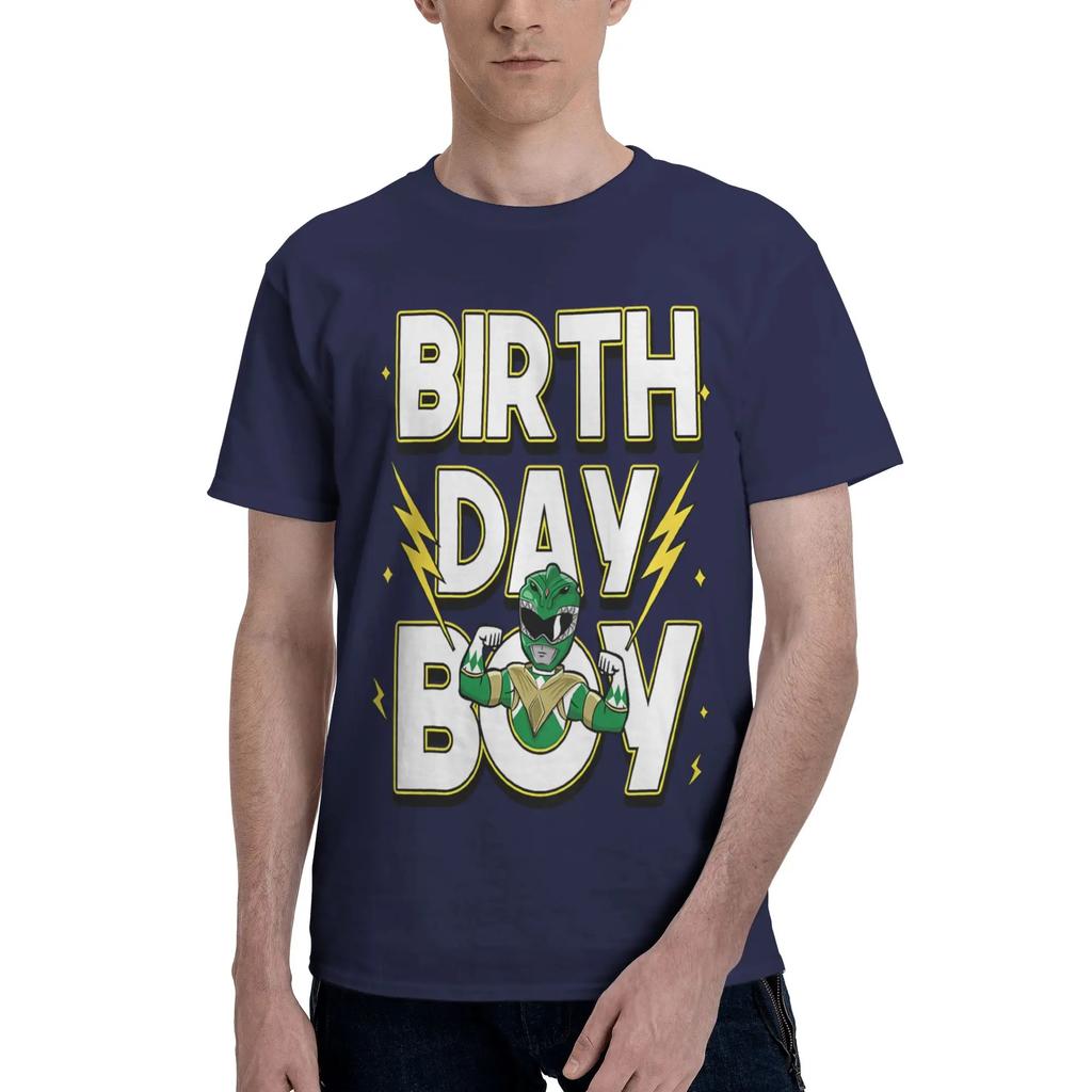 Power Rangers Birthday Boy Green Ranger Logo Youth Unisex Tshirt Clothes Hipster Tees Short Sleeve Fugees 100 Cotton