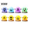 Small Ghost Figurine Light 6 Pcs Decorative Light, LED Color Changing Warm Flameless Battery-Operated Soft White Lamp Mini Spirit Night Lamps, Spooky