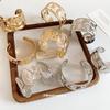 Metal Ocean System Pleated Starfish Open Bracelet Niche Ins Wind Bracelet Light Luxury High-end Jewelry Women
