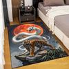 New Product Tiger and Dragon Print Carpet for Living Room Bedroom Sofa Creative Doormat Home Decor Area Rugged Non-slip Mat