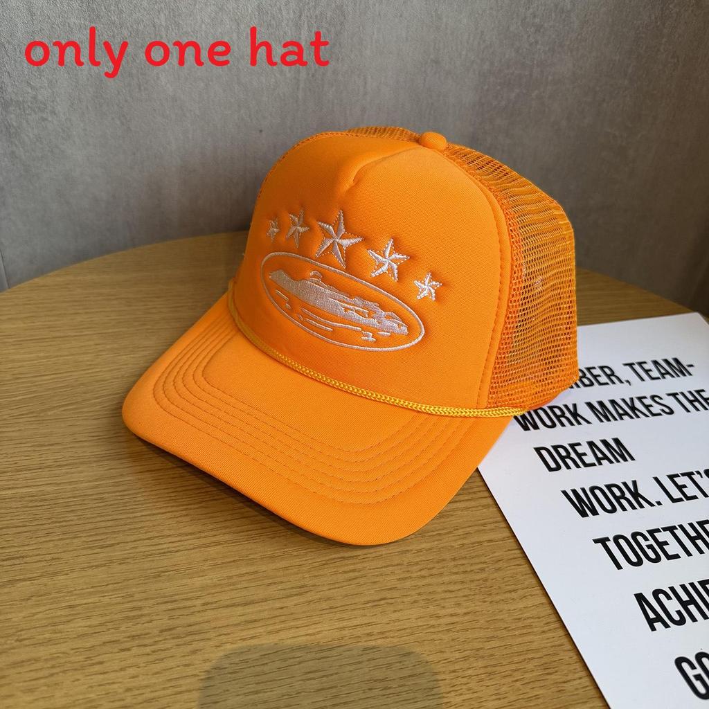 Street Style Embroidered Baseball Cap With Adjustable Fit For Summer Outdoor Activities