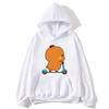Cute Couple Hoodie Cute Bubu and Dudu Are Playing Scooter Together Sweatshirts Hooded Men's Clothes Women Panda Bear Top