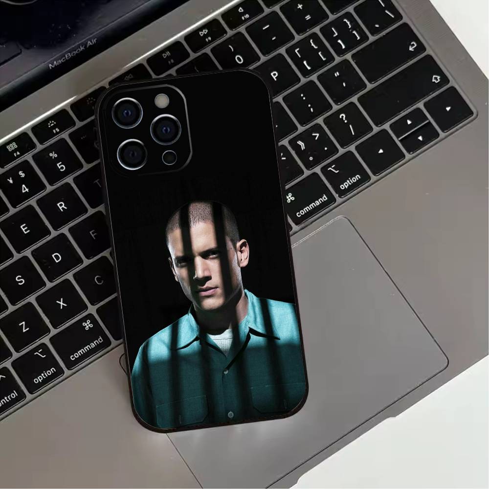 Movie P-Prison B-Break  Phone Case For iPhone 17,16,15,14,13,12,11 Plus,Pro Max,XS,Soft Silicone Black Cover