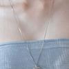 Tatiana (925 Silver) Cubic Cross Pendant Long Necklace NZ2484