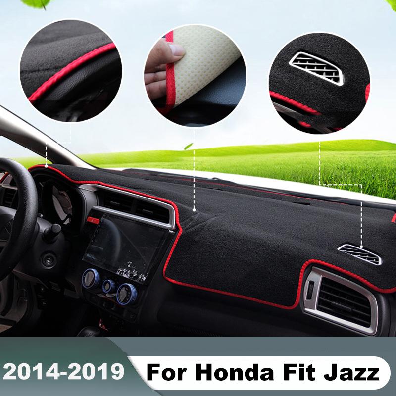 For Honda Jazz Fit 3rd GK5 2014 2015 2016 2017 2018  Car Dashboard Cover Anti-UV Non-slip Mat Avoid Light Pad Accessories