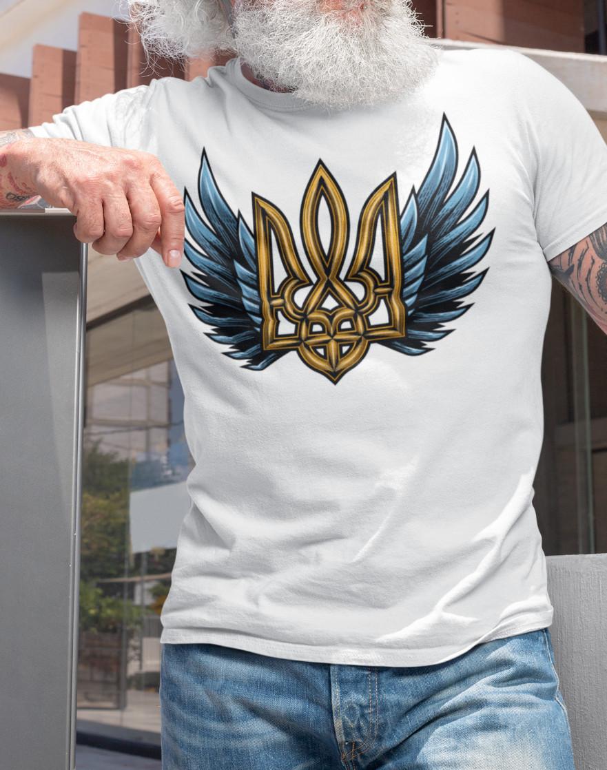 Ukraine T-Shirt Mens Womens Tees Top Ukraine Flag Trident T Shirt Mens Womens Tees Top Unisex Ukrainian GifT Shirt Mens Womens Tees Top 2XL
