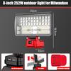 Cordless Floodlight Portable LED Work Light with Dual USB Ports for Makita/Milwaukee/DL 18V/20V Batteries for Outdoor Camping