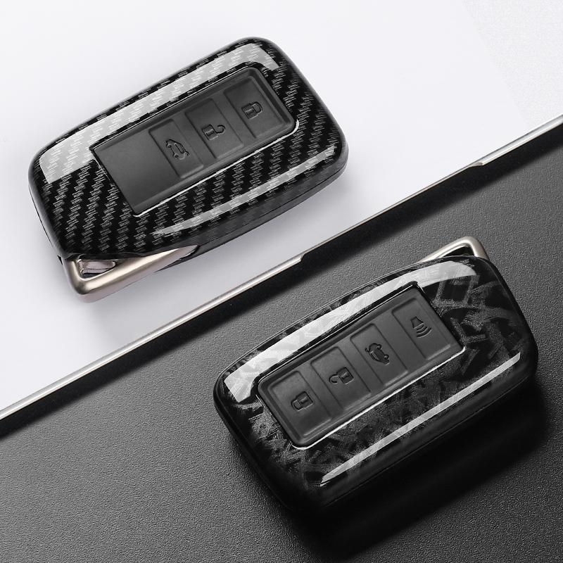 Abs Carbon Fiber Car Key Case Cover For Lexus Nx Is Rx Es Gx Lx Ls Ux Gs 200 260 300 350 Nx200 Nx300 Rx350 Es300 Keyless