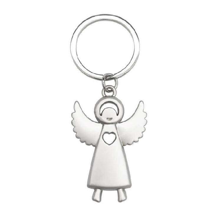 Schutzengel Schlüsselanhänger Silber Metall Anhänger für Autoschlüssel Segnungsanhänger Schmuck