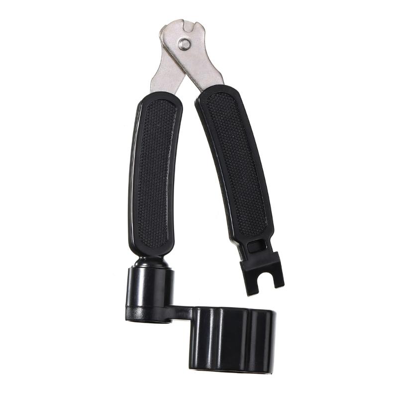 2 In 1 Guitar String Winder And Bridge Pin Puller With 5 Picks For Quick String Change On Electric Acoustic Guitars