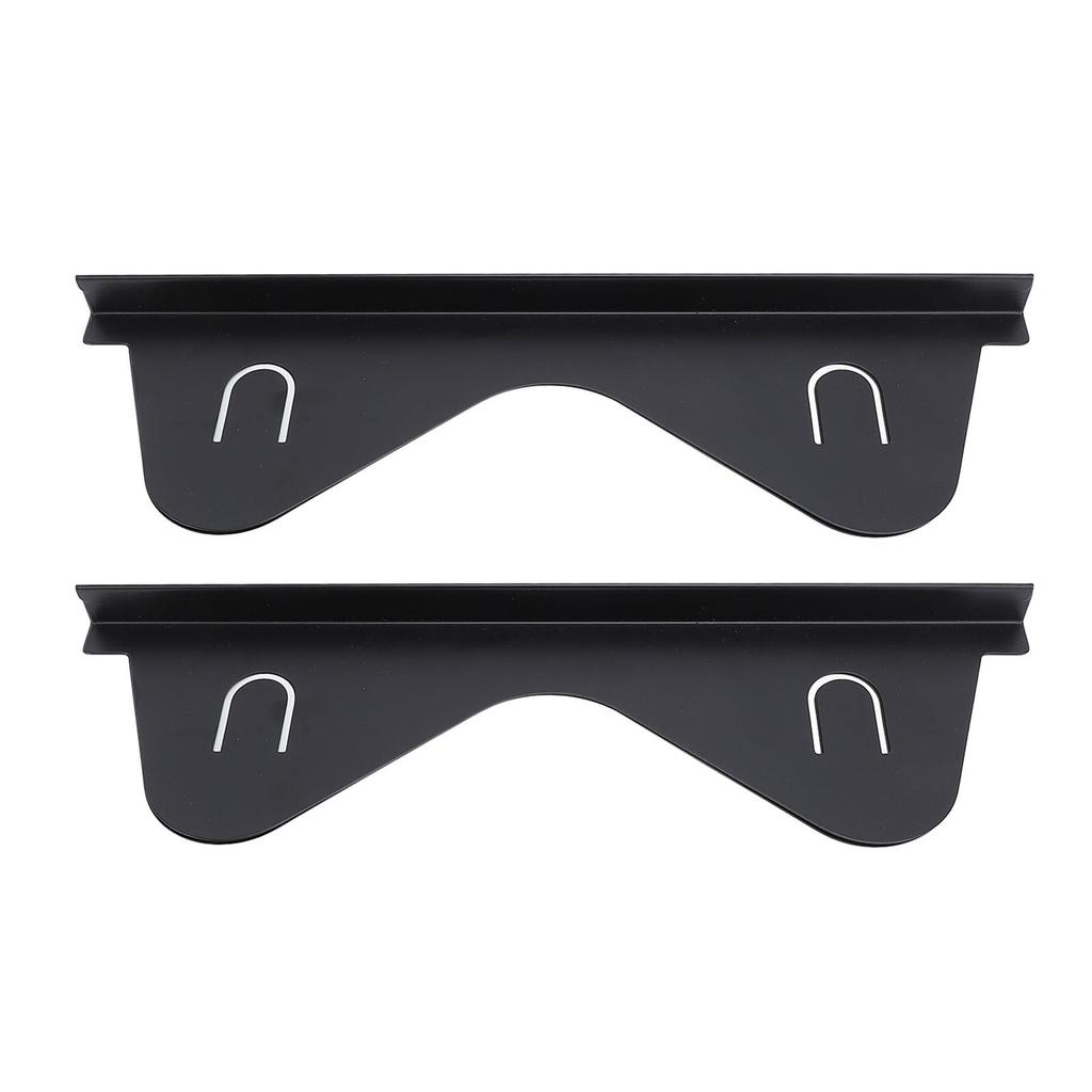 2 Paar Herd-Theken-Spaltabdeckung Schwarz Edelstahl Einziehbar Spülmaschinenfest Herdspalt-Schutz