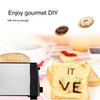 Household Stainless Steel Toaster Double-Slot Toaster Fully Automatic Mini Breakfast Toast 2 Pieces