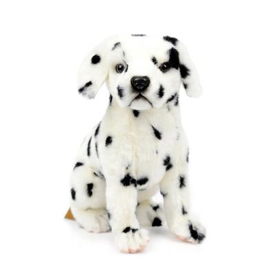 Hansa Toy Stuffed Animal 6724 Dalmatian Jacquard Sitting, 26cm, White, Popular Toys for Korean Children