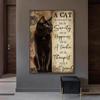 Retro A Cat Is Not Just A Cat Poster Vintage Black Cat Canvas Prints Painting Animal Friend Wall Art Picture Modern Home Decor