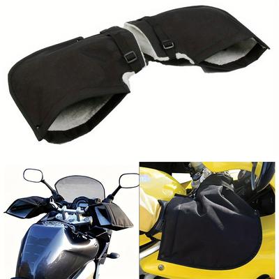 Motorcycle Handlebar Gloves Windproof Winter Warm Velvet Covers For Motorcycle Scooter Electric Vehicles Motorbike Handle Cover