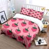 Strawberry Pattern Bedding Set Bedding Duvet Cover Set Duvet Cover Pillowcases (1 * Duvet Cover 2 * Pillowcases, without duvet insert)