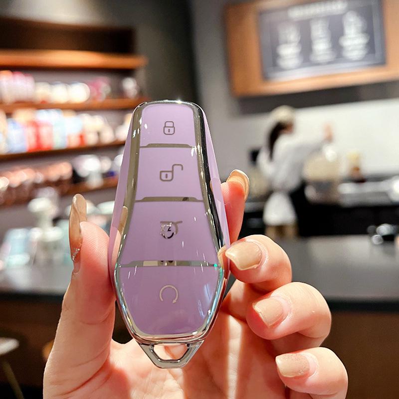 BYD Key Cover - Compatible with Dolphin, Han, Song, Qin, Yuan Plus DMI, Song Pro Max, Speed, Sharp, Han EV, Destroyer 05.