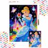 5D DIY All Diamond Art Painting Kit Cinderella Rose Castle Sparkle Butterflies Home Decor Gift