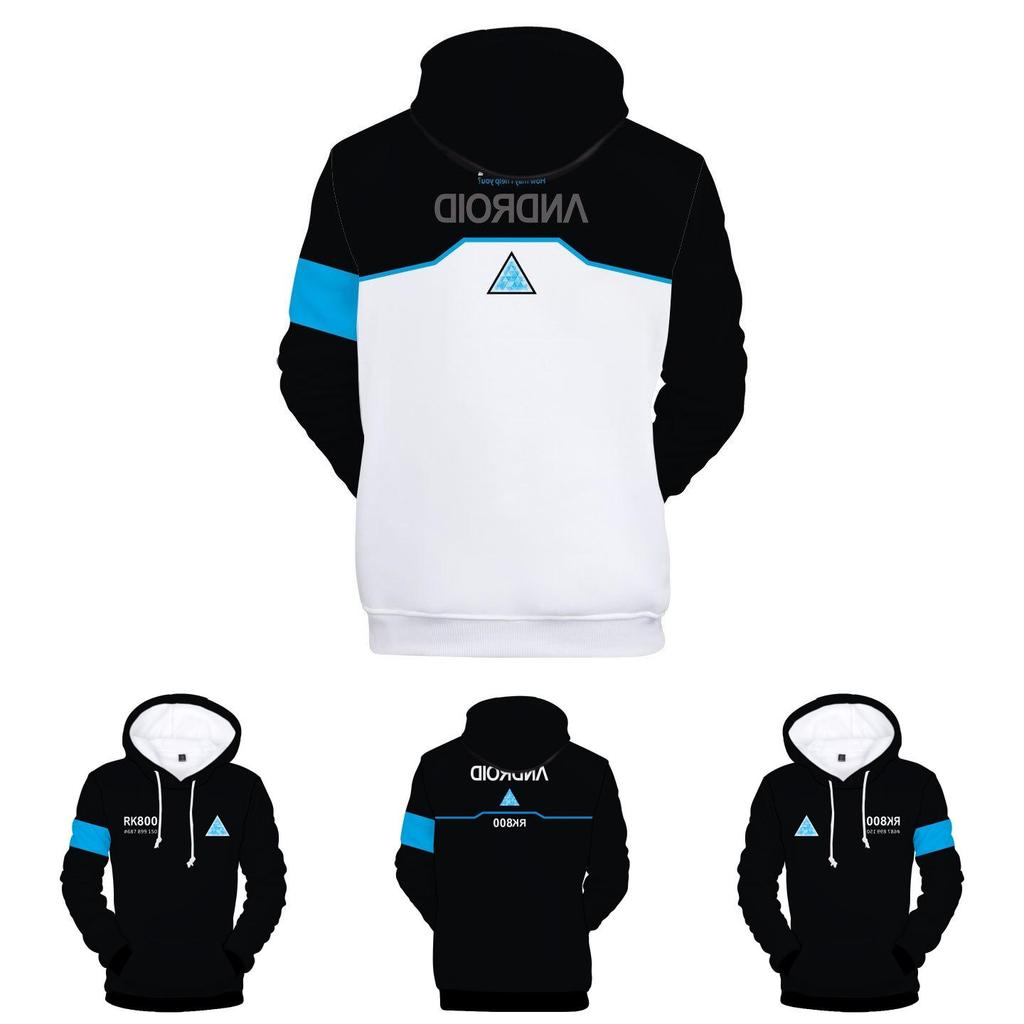 Premium Quality Detroit Become Human Hoodie Sweatshirt Connor Rk800 Kara Baseball Coat Jacket