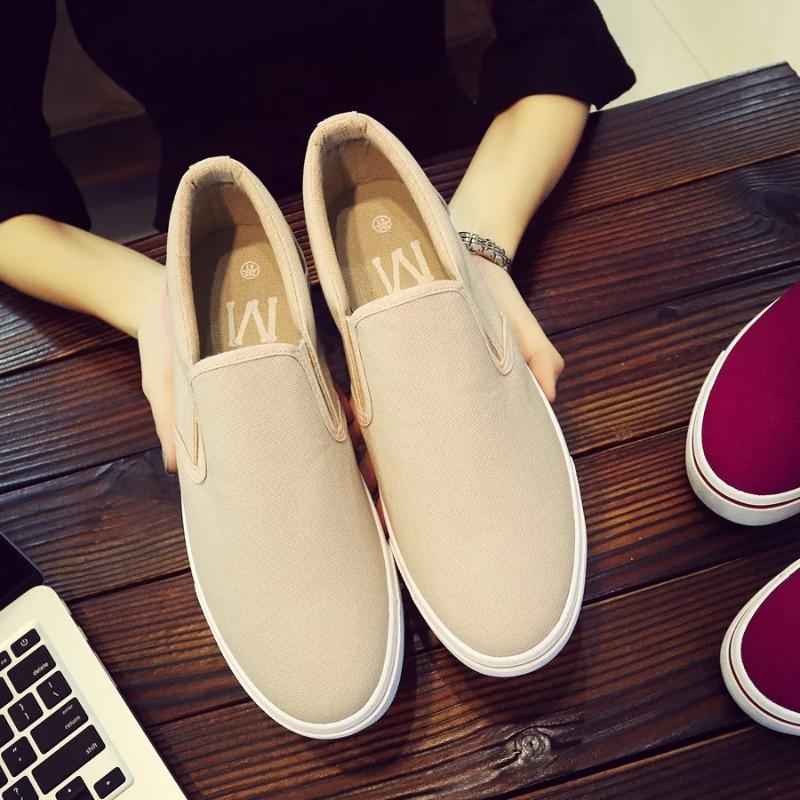 High Quality Men's Casual Shoes Fashion Men's Sneakers Summer Canvas Shoes for Men Lace Up Breathable Vulcanized Driving Shoes