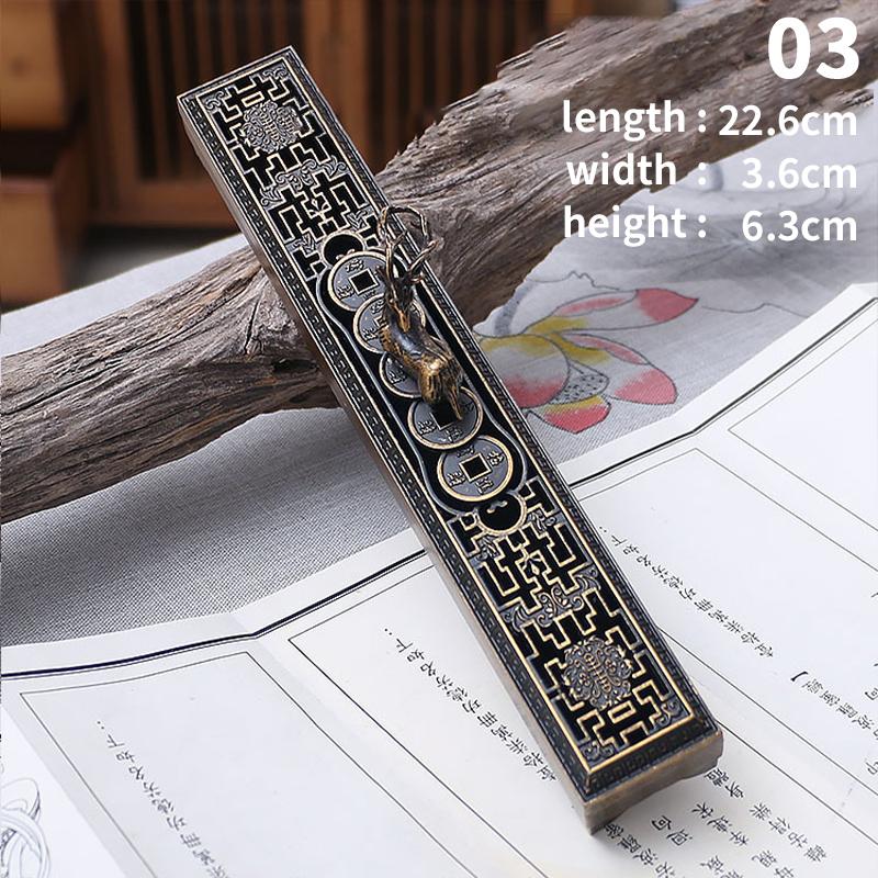 Creative Retro Black Wooden Incense Holder Home Office Incense Burner Carving Censer Box Traditional Chinese Type Wood Handmade