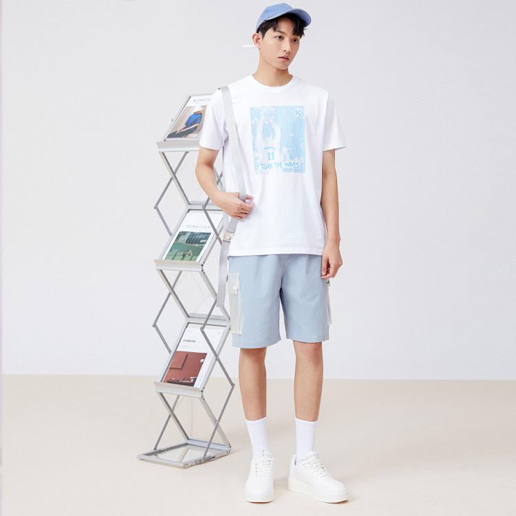 Anta KT Series Summer Round Neck Loose Breathable Basketball Culture Casual Sports Short Sleeve T-Shirt Unisex Tops Pure-White 152221128