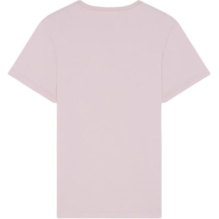 Maison Kitsune FW24 Little Fox Embroidery Patch Crew Neck Ribbed Short Sleeve T-Shirt Women T-Shirt Goldfish-Plant-Color MW00122KJ0008-P604