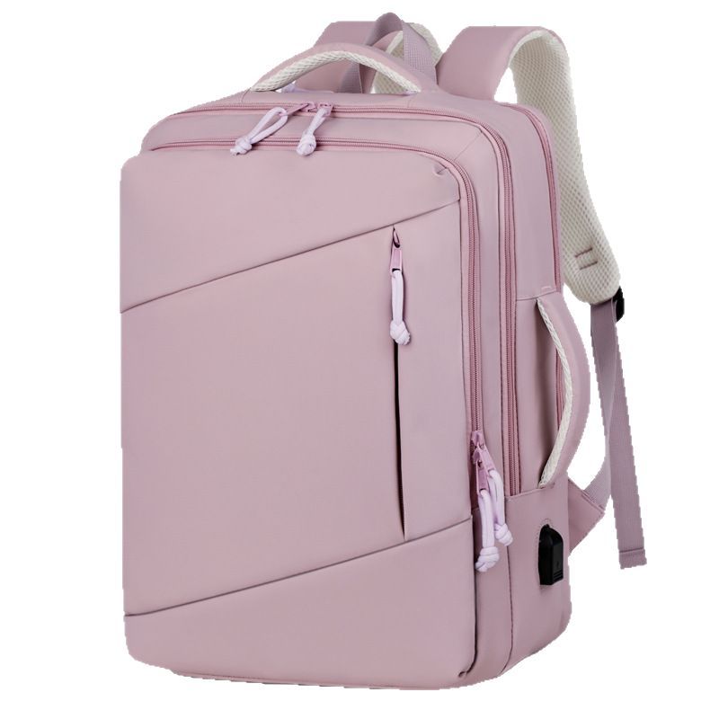 New Backpack for Men and Women, Large Capacity Solid Color Backpack for Commuting, Business Travel, Computer Bag