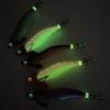 11.1cm Luminous Squid Jig Lure, Fast Sinking Wood Shrimp Artificial Bait with Squid Hooks for Sea Fishing Accessories